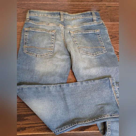 Cat & Jack Kids Blue Straight Leg Jeans-Size 8 - Picture 4 of 14